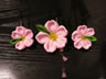 Uピン型かんざし「里桜」